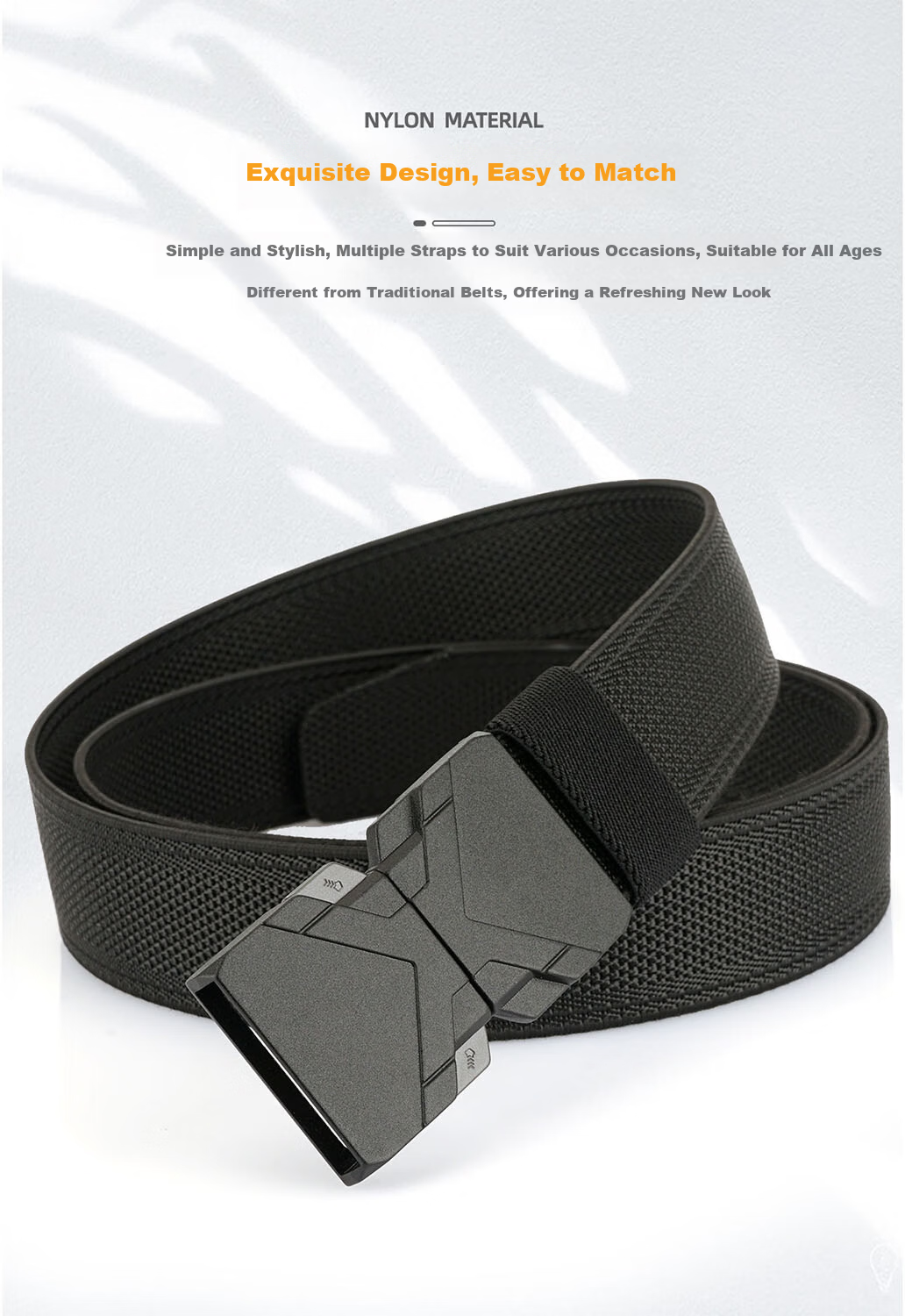 Aoweimei Tactical Elastic Belt Men's New Outdoor Quick-Release Buckle Canvas Nylon Woven Stretch Waist Belt 10