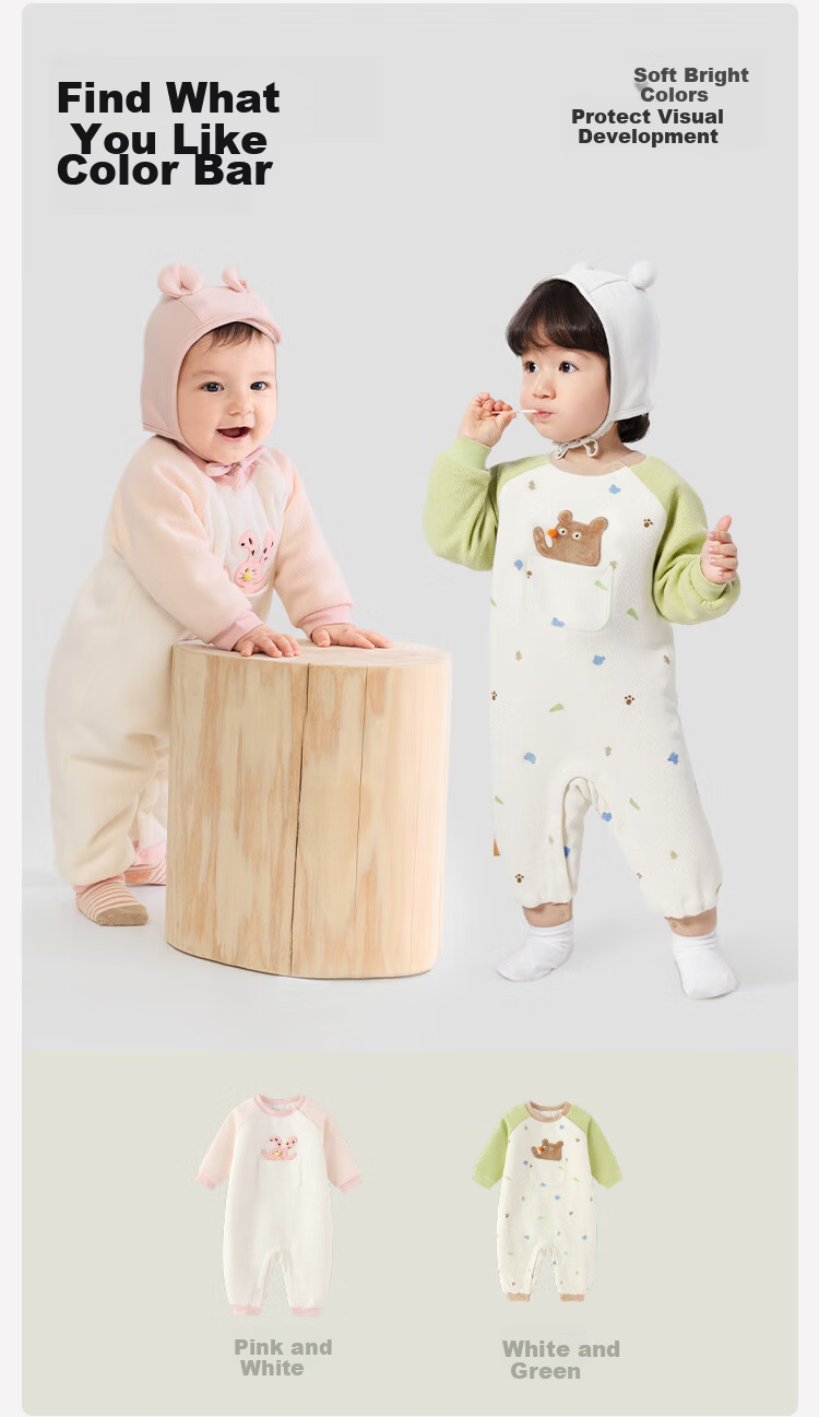 BALABALA Baby Newborn Winter Cotton-Padded Romper 2025 Infant Jumpsuit Cute Crawling Suit 208425133203 2