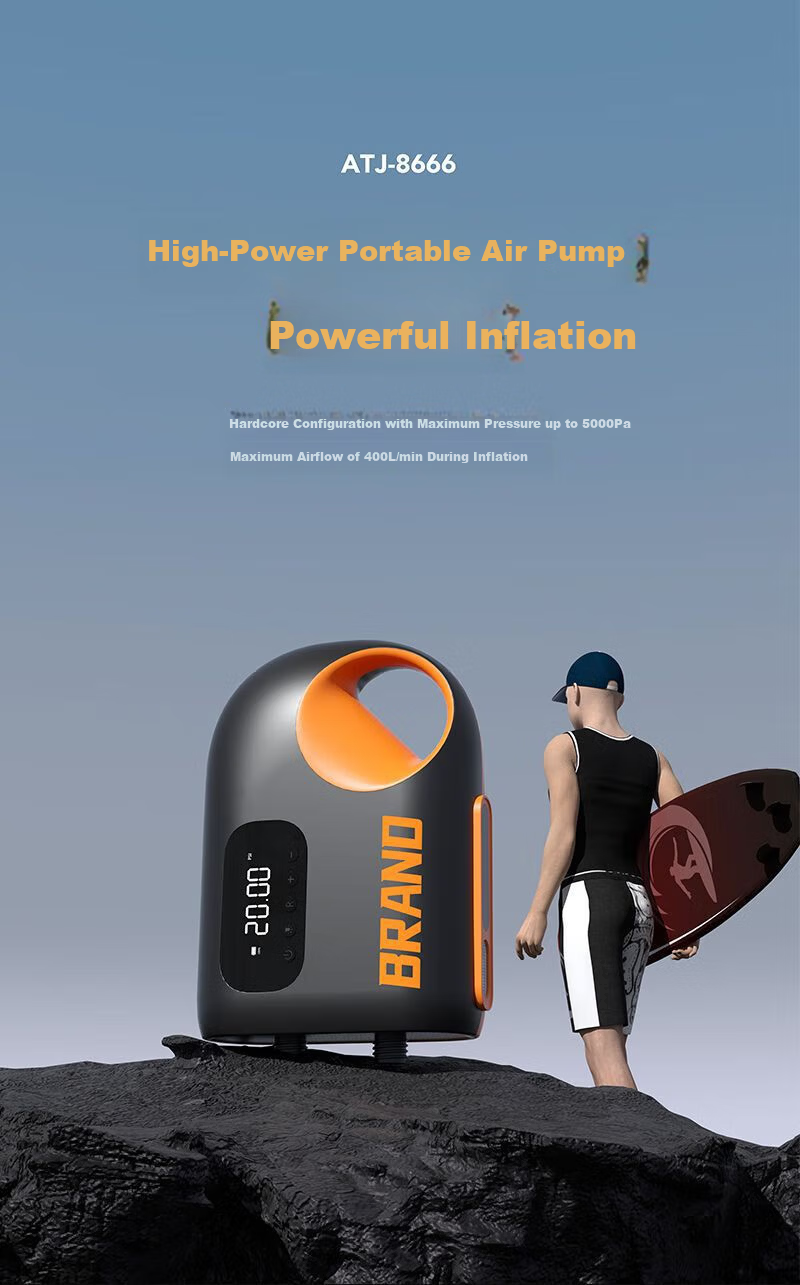 Jiweixi High-Pressure Electric Air Pump for SUP Paddle Board Camping Surfboard Kayak Inflatable Boat Raft 3