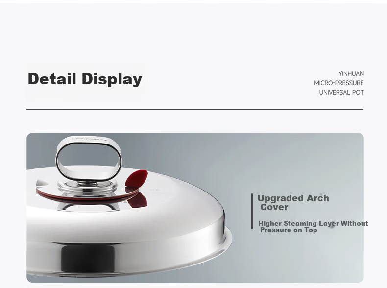 LINKFAIR Stainless Steel Steamer Pot Double-Layer Multi-Function Steaming Boiling Stewing Cooker Compatible with Gas and Induction Cooktops 12