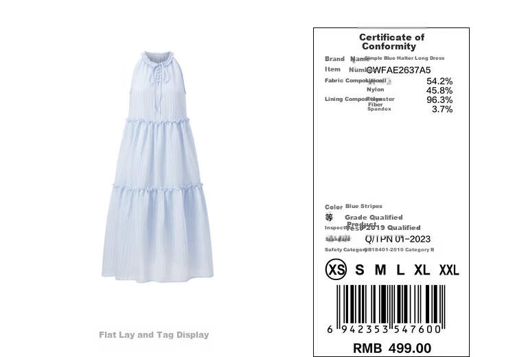 LeTing Camellia Girl Textured Halter Neck Long Dress Vacation Style Ribbon Dress Pink (In Stock) M 24