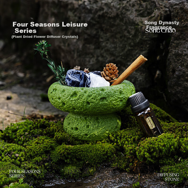 Song Dynasty Four Seasons Leisure Courtyard Aromatherapy Fragrance Long-lasting Bedroom Scent Birthday Niche Wedding Mother's Day Gift Green Wild Fairy Tale