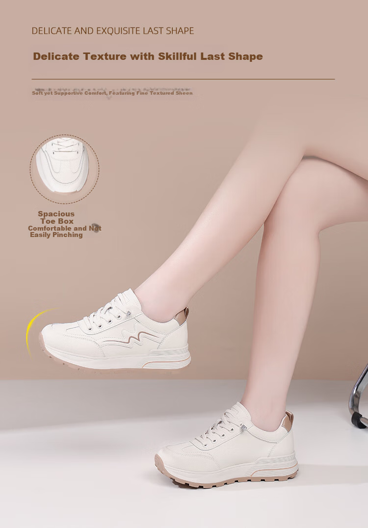 Red Dragonfly Women's Breathable Low-Cut Slip-On White Sneakers Lightweight Soft Sole Durable Casual Shoes EXB351081 Beige Size 40 3