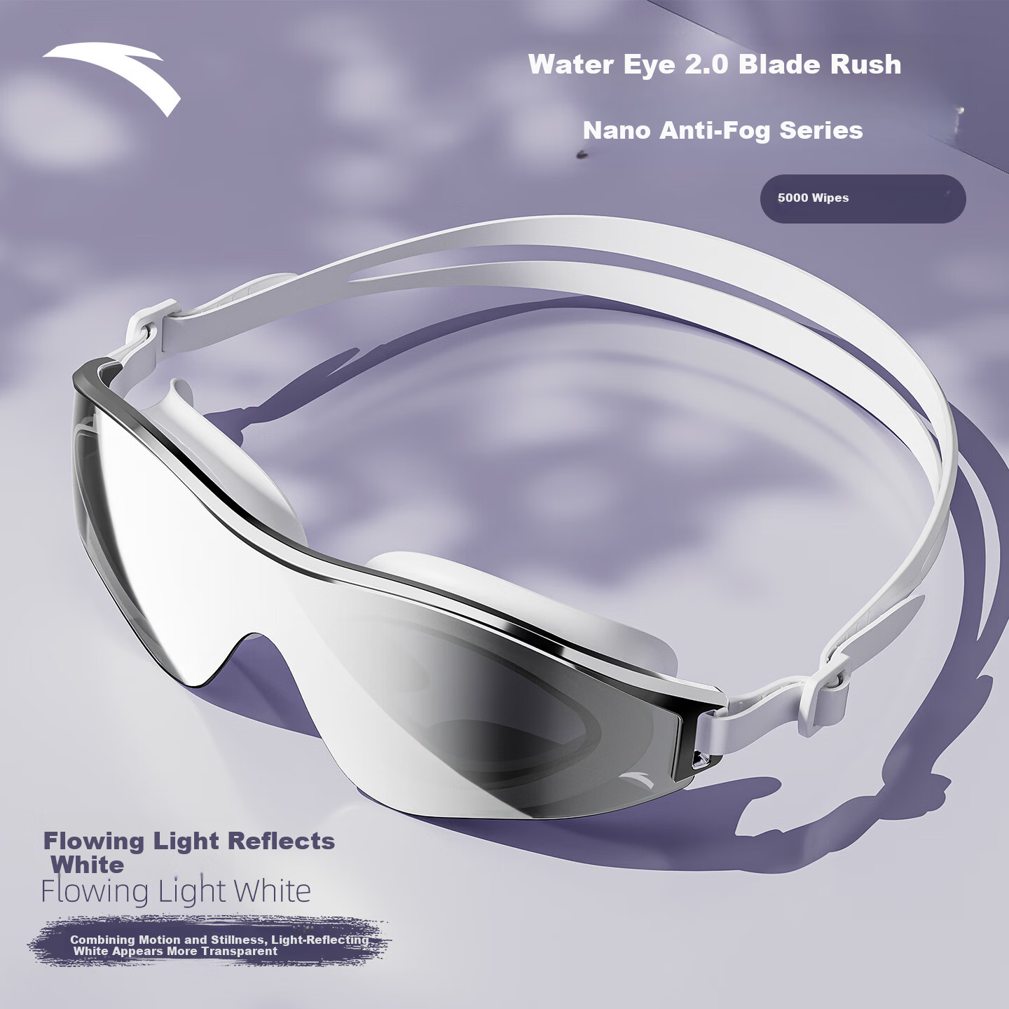 ANTA Water Eye 2.0 Prescription Swimming Goggles Professional HD Anti-Fog Unisex Galaxy Black 200°
