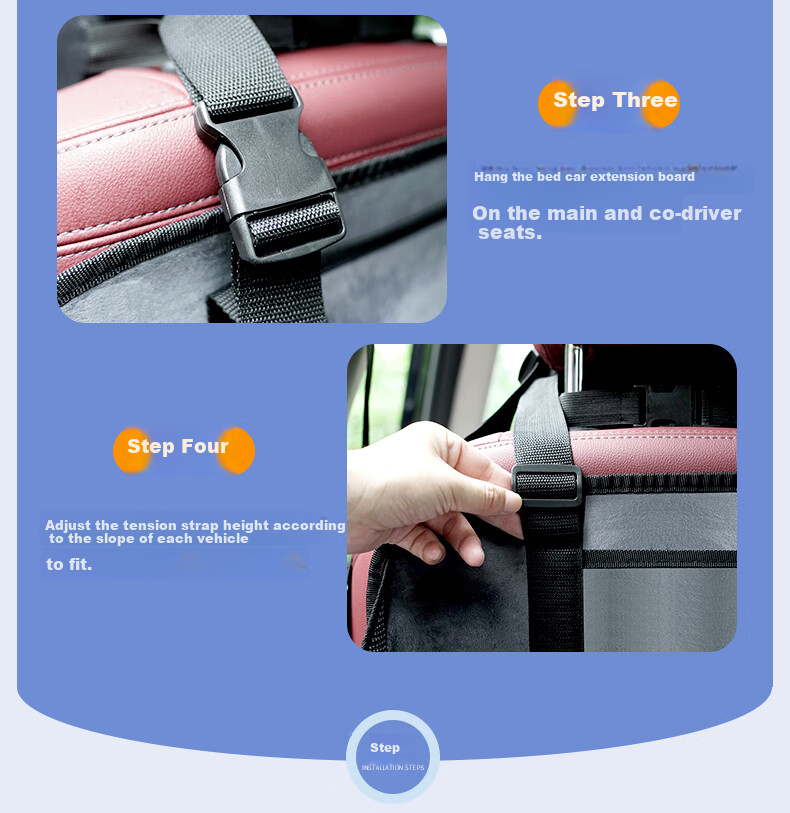 Hengxiangmeng Car Mattress Foldable Rear Seat Sleeping Pad Trunk Leveling Cushion Gap Filler Pad 14