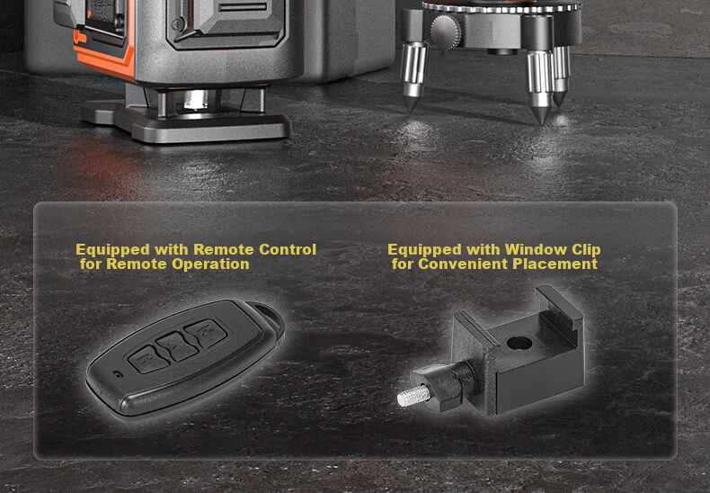 Dongcheng 12-Line Laser Level Infrared High-Precision Auto-Leveling Strong Light Horizontal Laser DTX4V-12QE 4