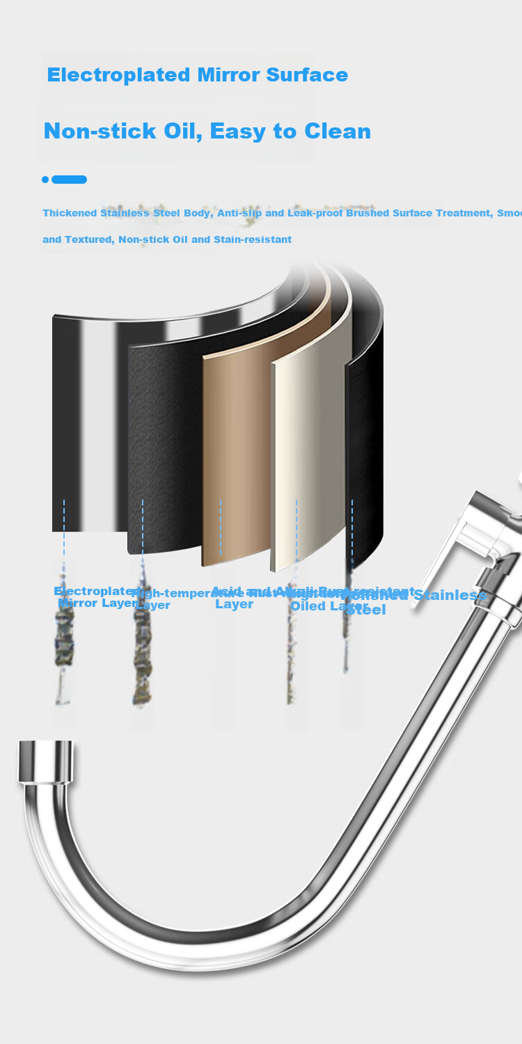 MJONI Kitchen Faucet Stainless Steel Single Cold Bubble Water Tap for Sink YLSDA 8