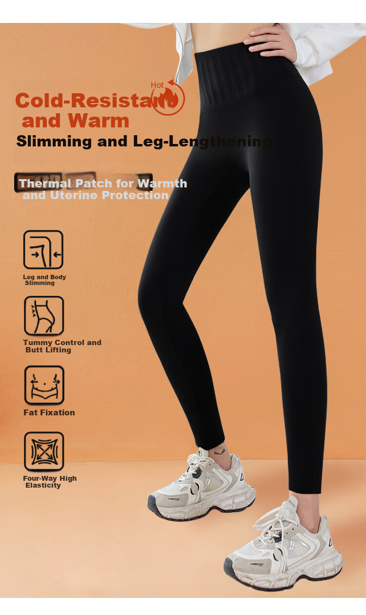 MiiOW Women's Thickened Fleece Lined High Waist Butt Lifting Tight Yoga Pants Sharkskin Leggings Gray M 3