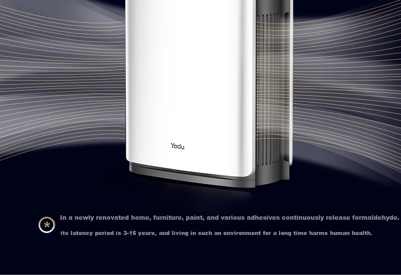 YADU Air Purifier Formaldehyde Removal Disinfection Machine Health Commission Certified Large Space Home Use Formaldehyde Digital Display Pollen and Allergen Removal KJ850F-T850(Hi) 7