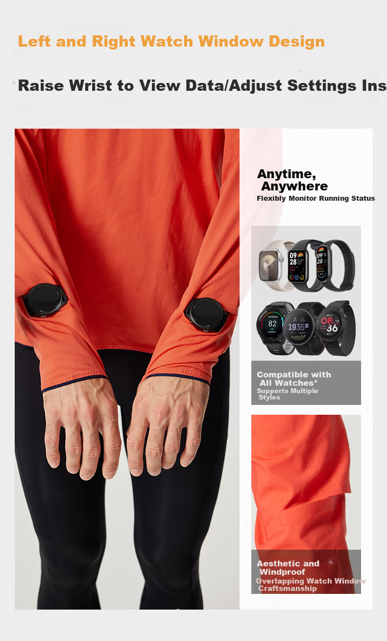 Feibit [Cotton Feel Long Sleeve 2.0] Men's Autumn Winter Breathable Running Sports Top Quick-Dry Base Shirt Ripple Green L 5