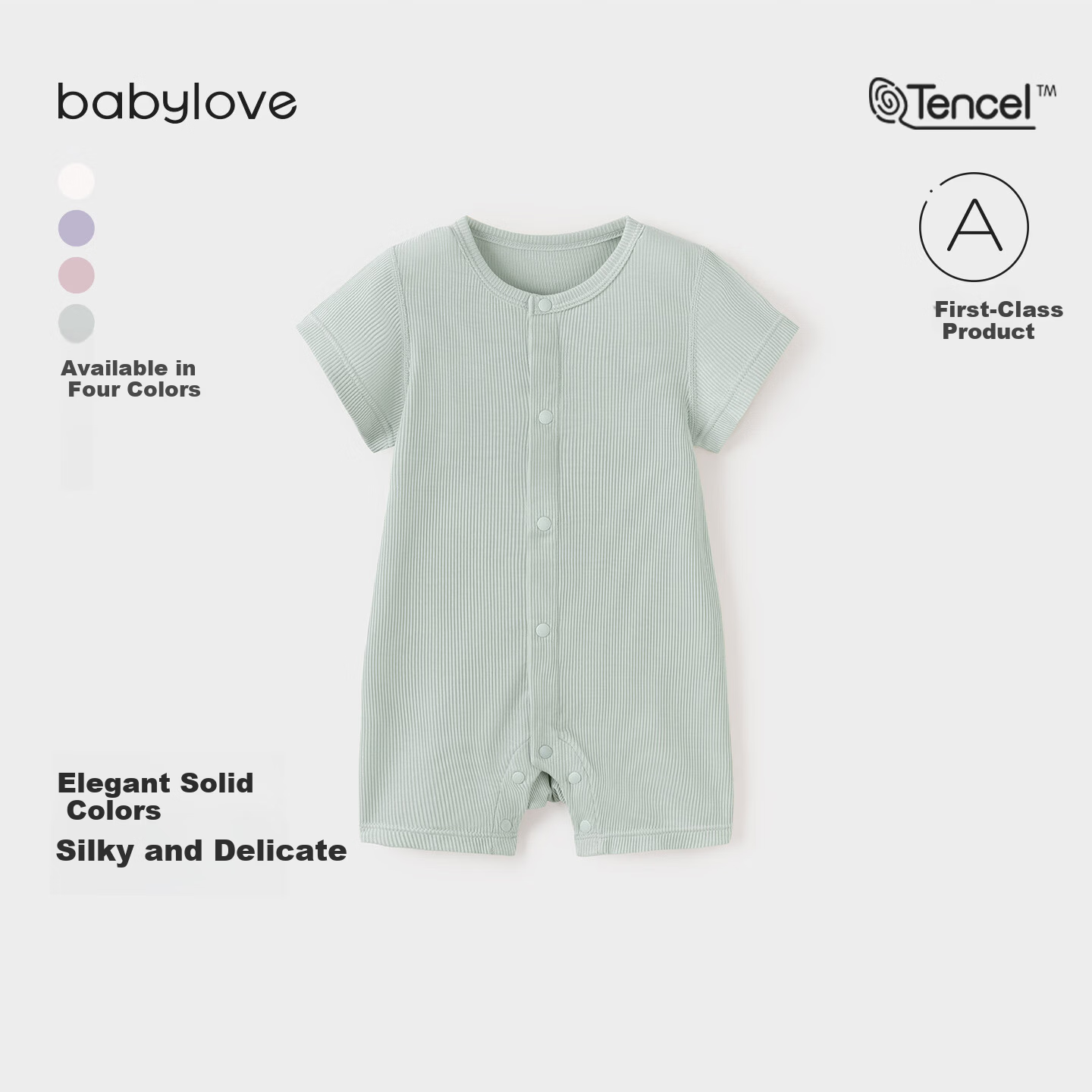 Babylove Baby Romper Summer Modal Lightweight Breathable Unisex Short Sleeve Homewear