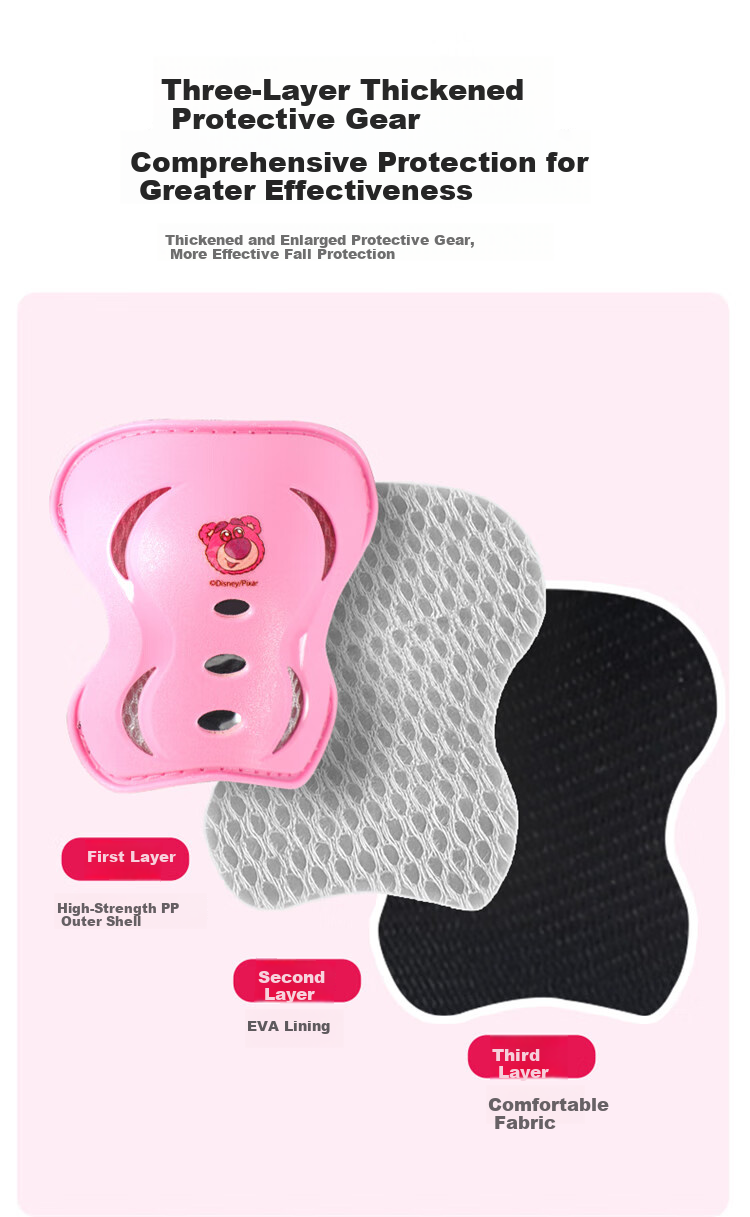 Disney Kids Roller Skating Protective Gear Set for Cycling, Skating, Skateboarding, Balance Bike, and Bicycle Safety Equipment 7