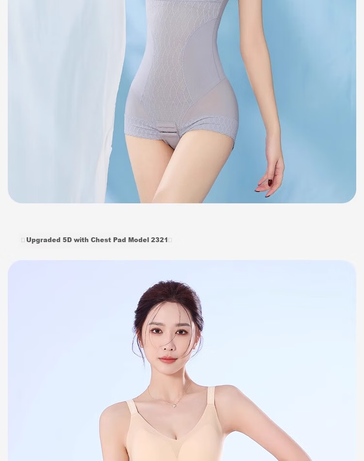 GRACEWELL One-Piece Shapewear Strong Tummy Control Hip Lift Postpartum Waist Trainer Lightweight Breathable Slimming Body Shaper for Women 31