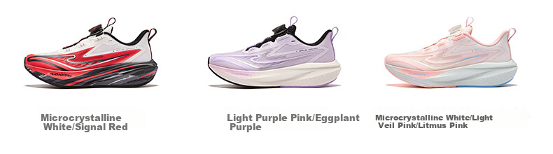 ERKE Kids Unisex Shock Absorption Sports Shoes Children's Dial Running Shoes Microcrystalline White/Signal Red Size 39 45