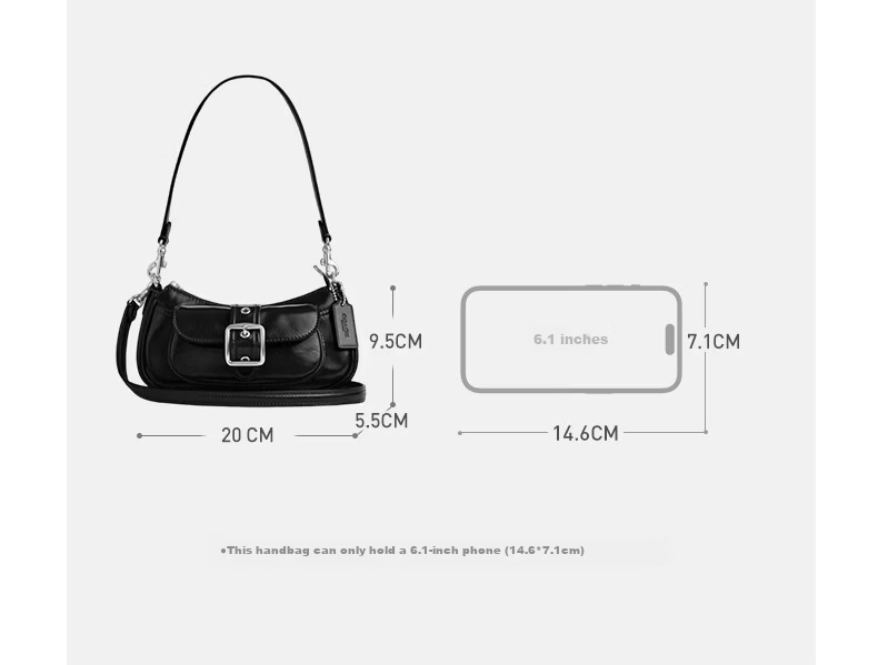 COACH Women's ASHTON Mini Shoulder Crossbody Bag Black CDB19 1