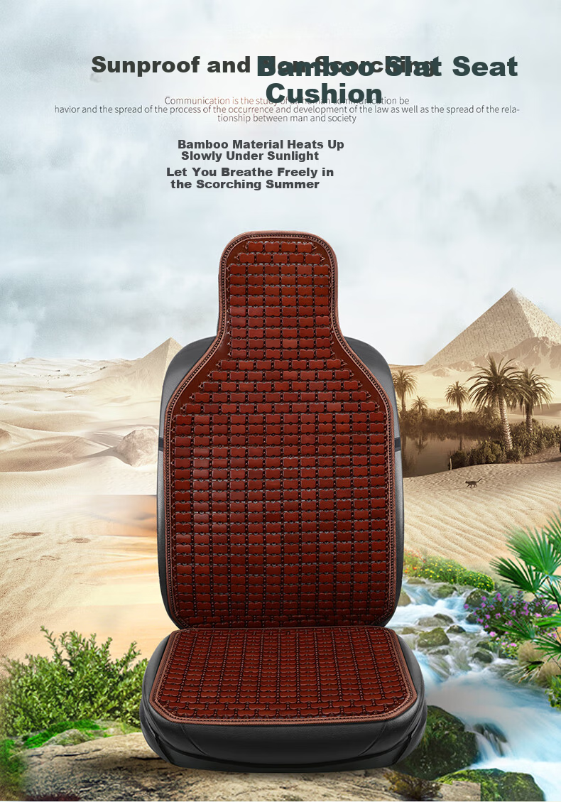GREAT LIFE Car Seat Cushion Summer Cooling Bamboo Mat Truck Seat Pad Bamboo Cooling Seat Car Ice Silk Ventilated Breathable Summer Mat 1