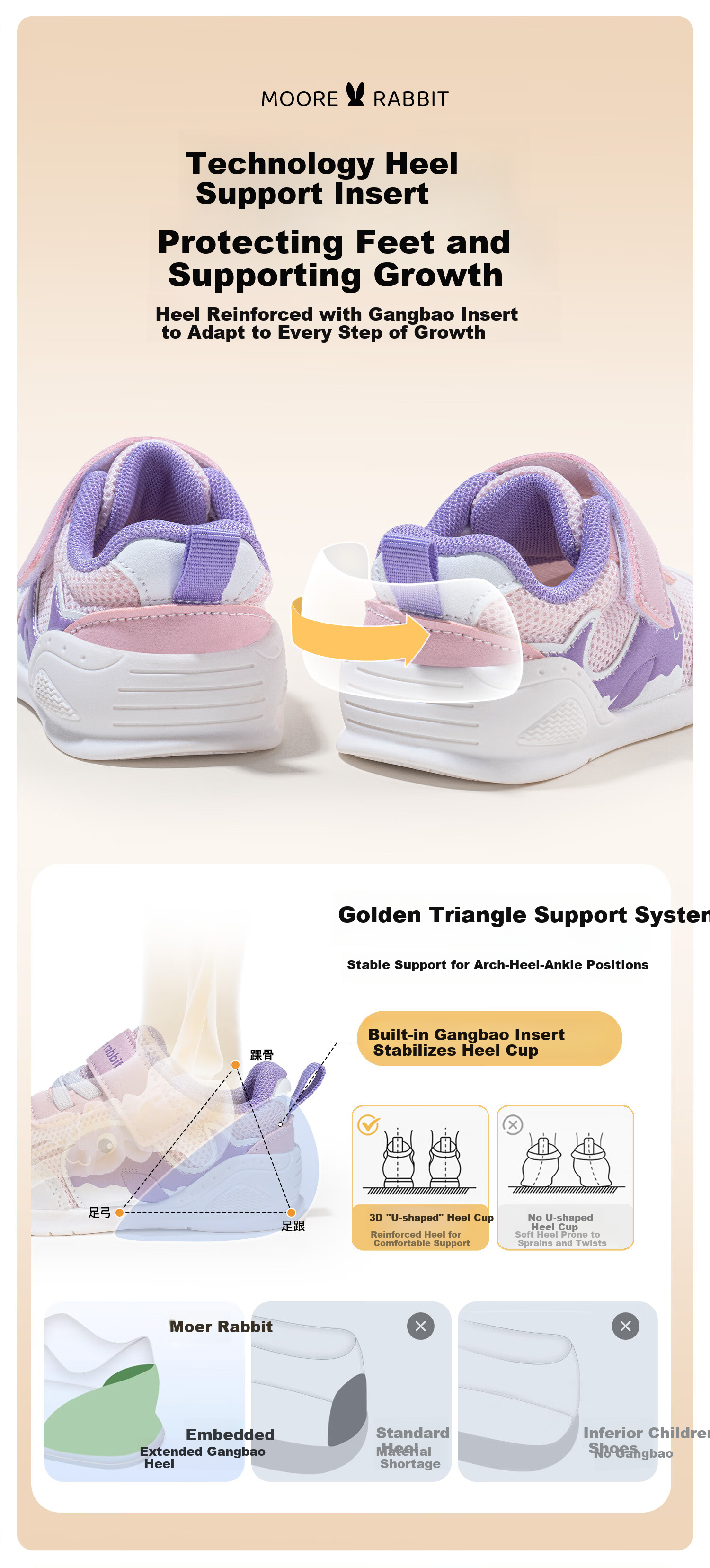 More Rabbit Children's Walking Shoes Spring and Autumn New Boys Kindergarten Pre-Walking Shoes Girls Baby Soft Sole Casual Mesh Shoes 2