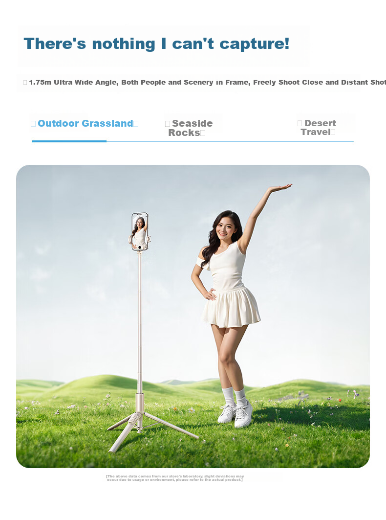Shuotuo Zoom Selfie Stick Tripod Phone Holder Floor-Standing Travel Portable Hidden Integrated Mini Telescopic Rod 360-Degree Rotating Selfie Tool 10