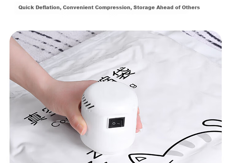 Antu Vacuum Compression Storage Bags for Clothes with Electric Pump, Air Extraction Bags for Quilt, Cotton Quilt, Down Jacket Sealing and Packing Bags 20