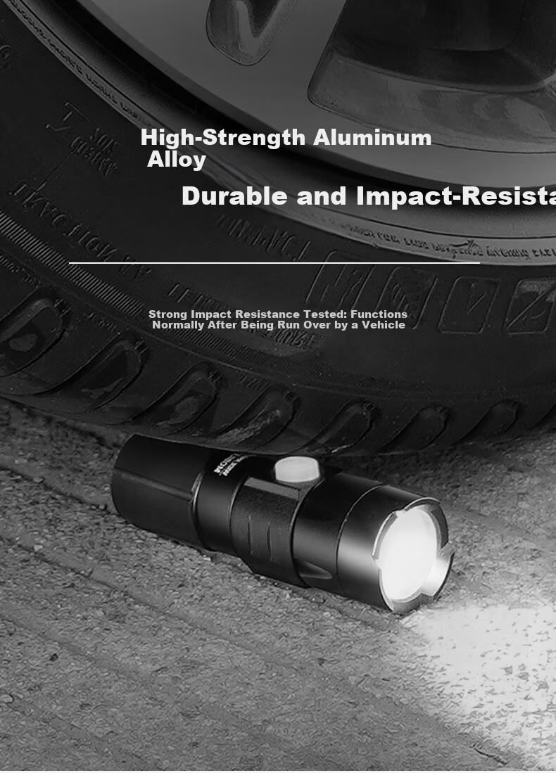 Shuosun Mini Portable Tactical Flashlight Military Ultra-Long Battery Life Strong Light Outdoor Lighting for Students 12