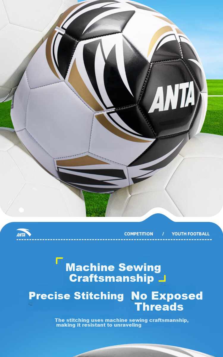 ANTA Soccer Ball Size 5 Adult Children Standard Middle School Exam World Cup Professional Match Youth Primary School Size 5 Football 5