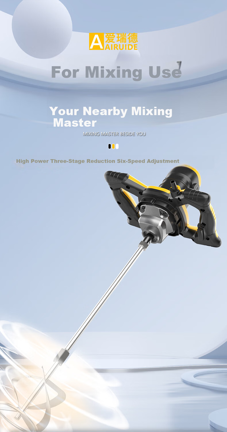Aired High-Power Electric Mixer for Putty Powder, Cement Mortar, Paint, and Dough Mixing 1
