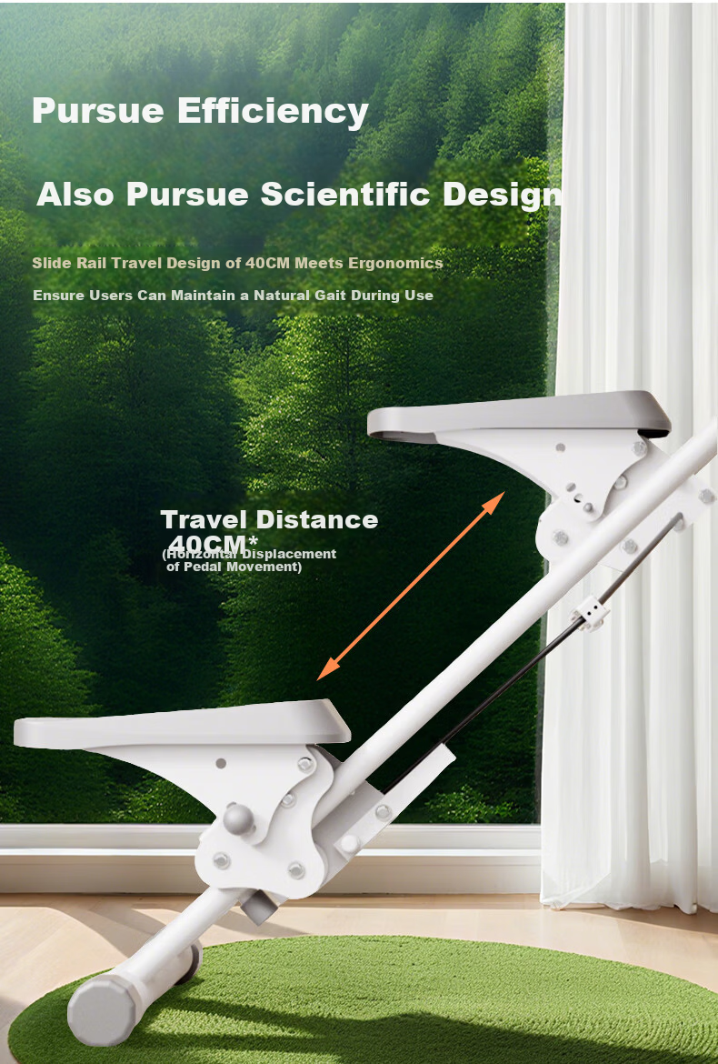 KOGER Multifunctional Stair Climber Home Fitness Equipment Indoor Mountain Climbing Stair Stepper Deluxe White 17