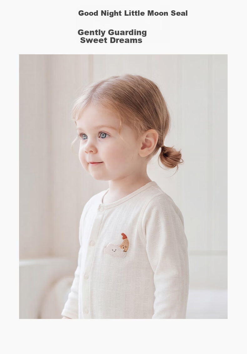 Guaiqixiong [Light And Soft Cotton] Baby Spring And Summer Romper, Thin Home Sleepwear, Infant Elastic All-Season Onesie, Spring And Autum 6