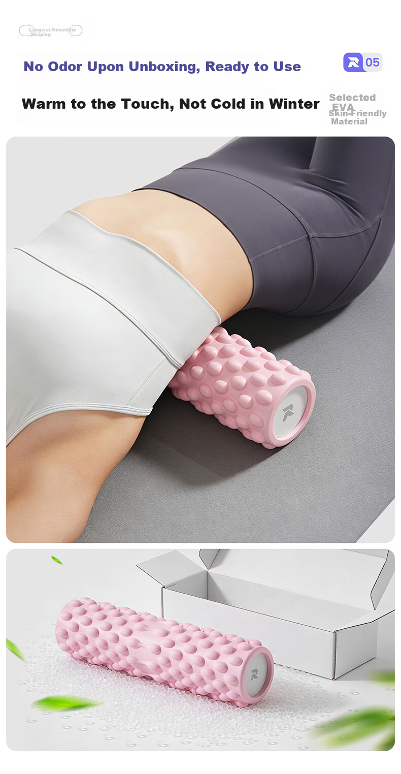 Langwei Foam Roller Muscle Relaxation Spiky Massage Stick Home Yoga Fitness Equipment Roller Massager 8