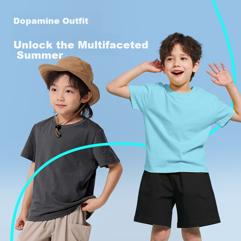 Jeanswest Boys Summer Set 2026 New Cotton Short Sleeve T-Shirt Stylish Big Kids Half Sleeve Shirt