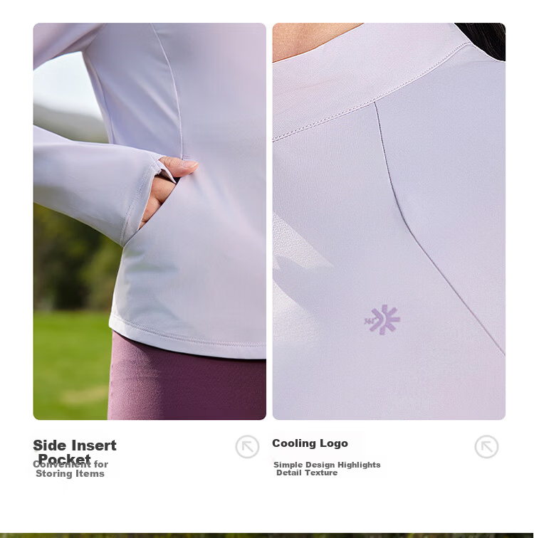 361° Women's Sunscreen Jacket Spring Summer UPF50+ UV Protection Sports Outdoor Slim Fit Stand Collar Coat 662624602-2 13