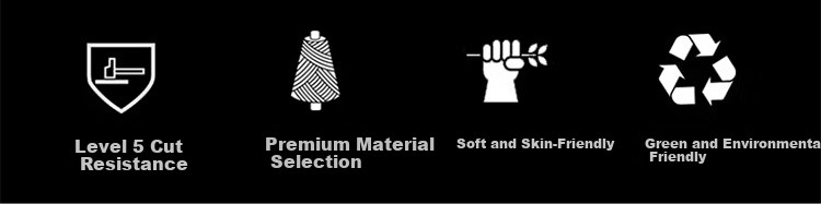 SHENGLI NITEX® Level 9 Cut-Resistant Gloves, Protective Work Gloves, Anti-Cutting Steel Wire Protection, F-Level Cut-Proof And Anti-Cut Gloves, N1707, Size L, Single Piece 2