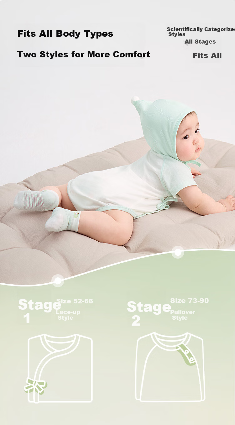 Balabala【balaOne】Kids Baby Triangle Shirt Romper 2026 Summer Two-Piece Set Fresh 22