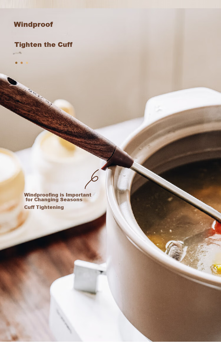 Shuke Stainless Steel Soup Ladle Hot Pot Skimmer High Temperature Resistant Integrated Oil Strainer Spoon Filter Mesh Scoop 8