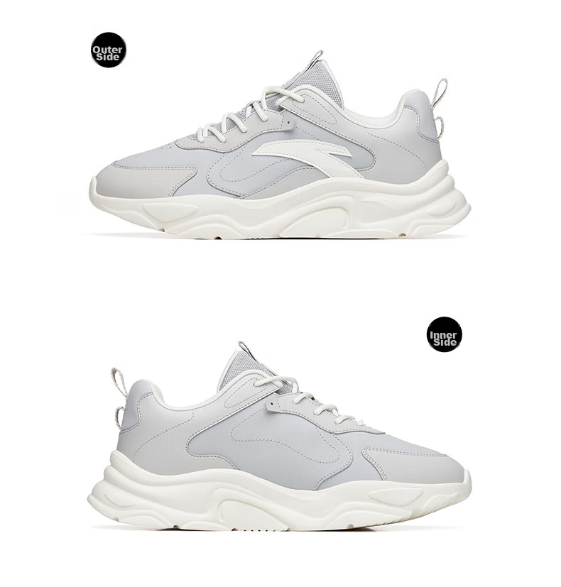 Anta Little Millennium Men's Casual Shoes Summer Mesh Breathable Thick Sole Height Increasing Commuter Dad Running Sports Shoes 61