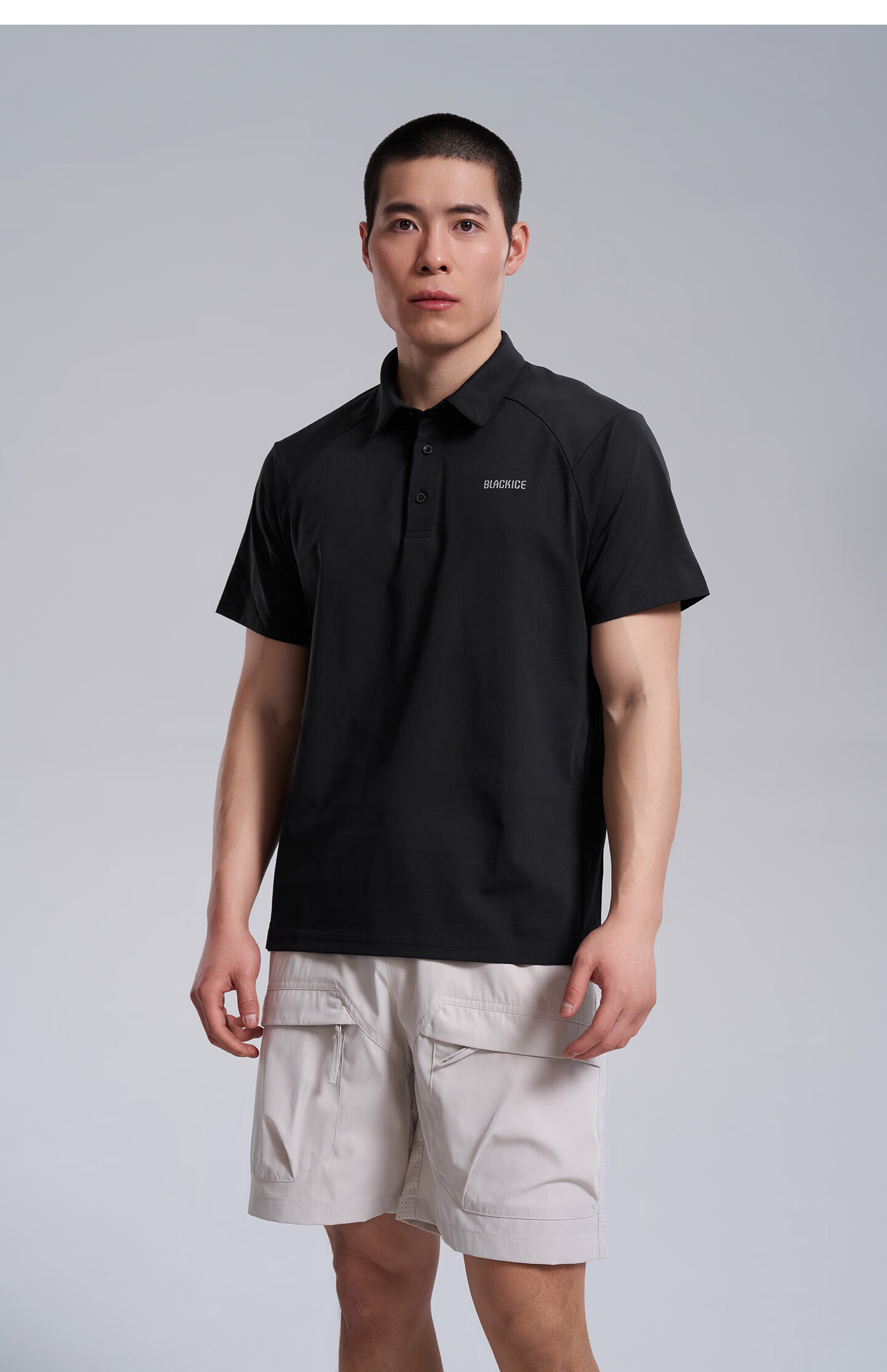 BLACKICE 26 New Outdoor Spring Summer Men's Sun Protection Short Sleeve Antibacterial Polo Shirt Moisture-Wicking Quick-Dry Half Sleeve T-Shirt F1522KH 14