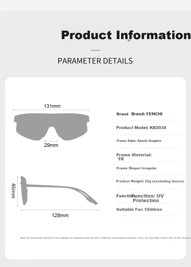 FENCHI Kids Folding Cycling Sunglasses UV Protection Outdoor Sports Bicycle Goggles for Boys and Girls 13
