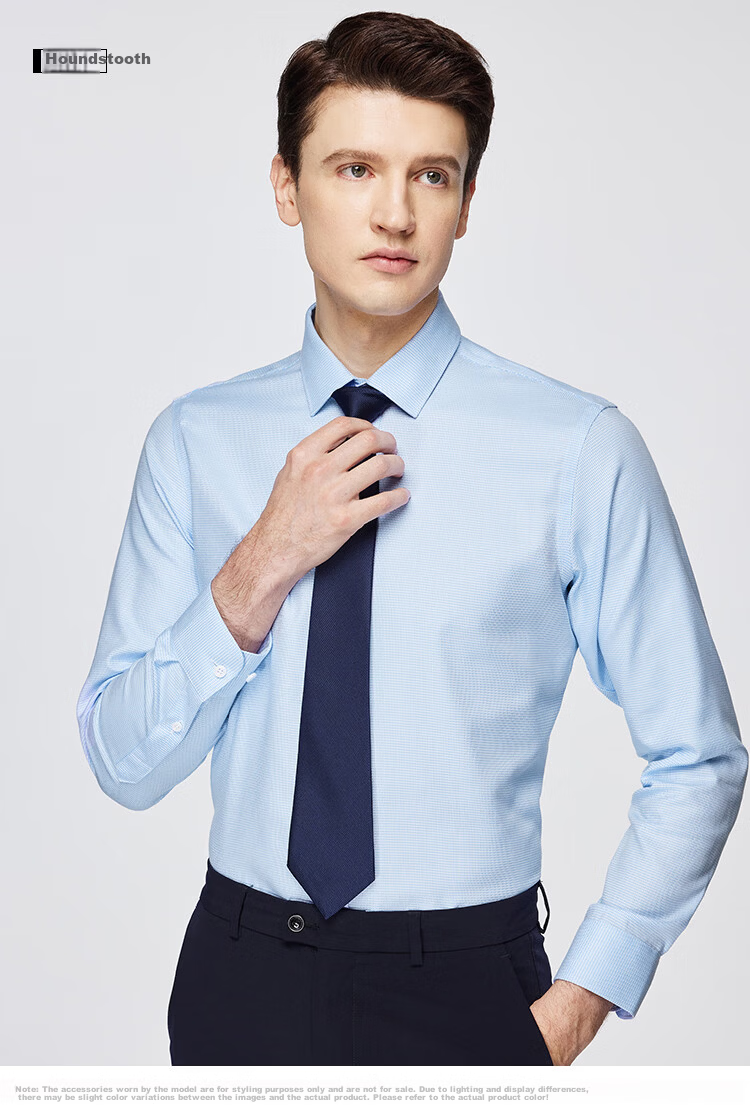 FIRS [100% Cotton Wrinkle-Free] Machine Washable Long-Sleeve Shirt for Men, High-End Pure Cotton Business Casual Long-Sleeve Dress Shirt 13