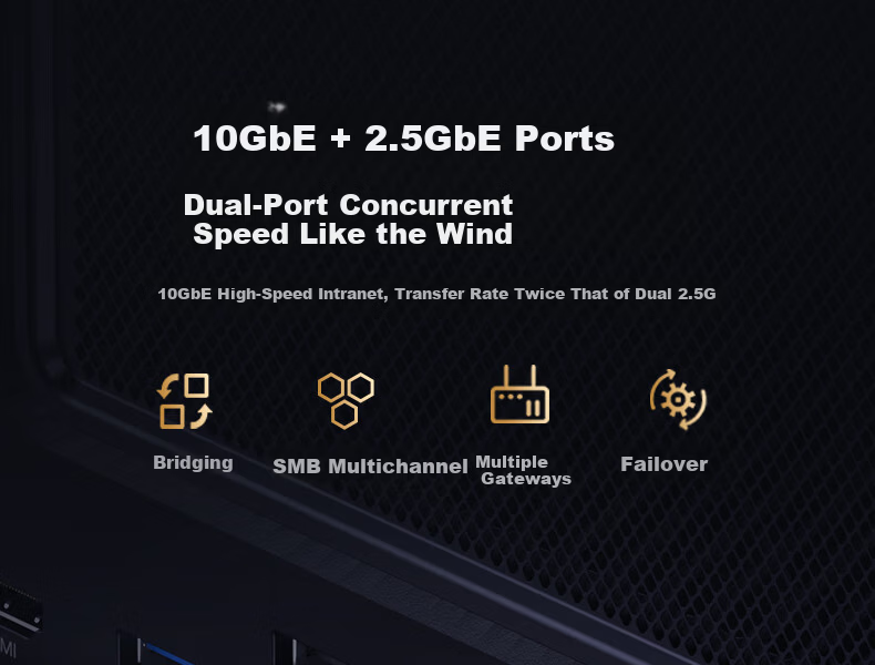 UGREEN Private Cloud DXP4800 Plus NAS Network Storage 16GB RAM 4-Bay Personal Cloud Hard Drive Home Server 10GbE Port Compatible with iPhone 17 19