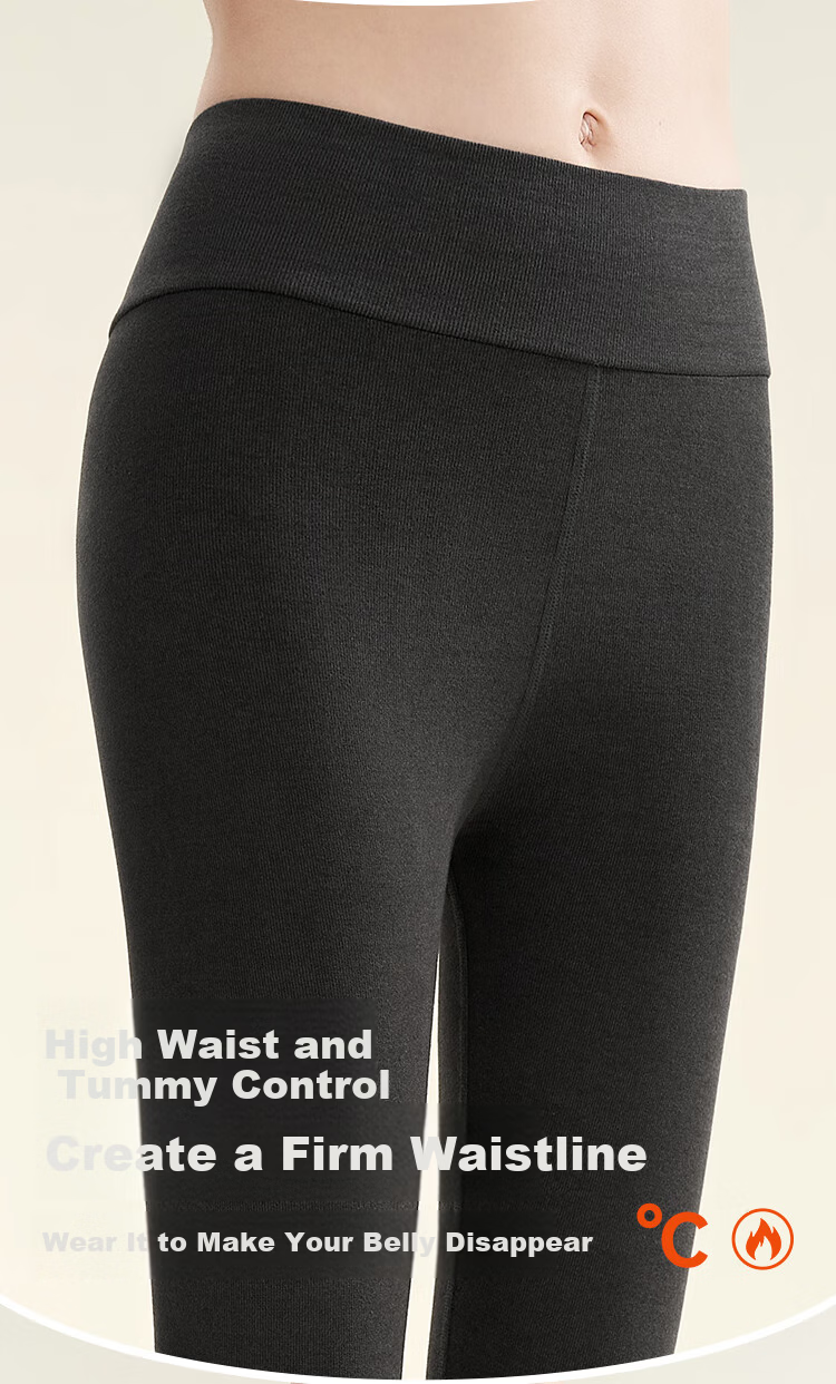 Bingxue Mian Women's High-Waist Thermal Seamless Slimming Leggings Thermal Pants 2025 New Arrival 4