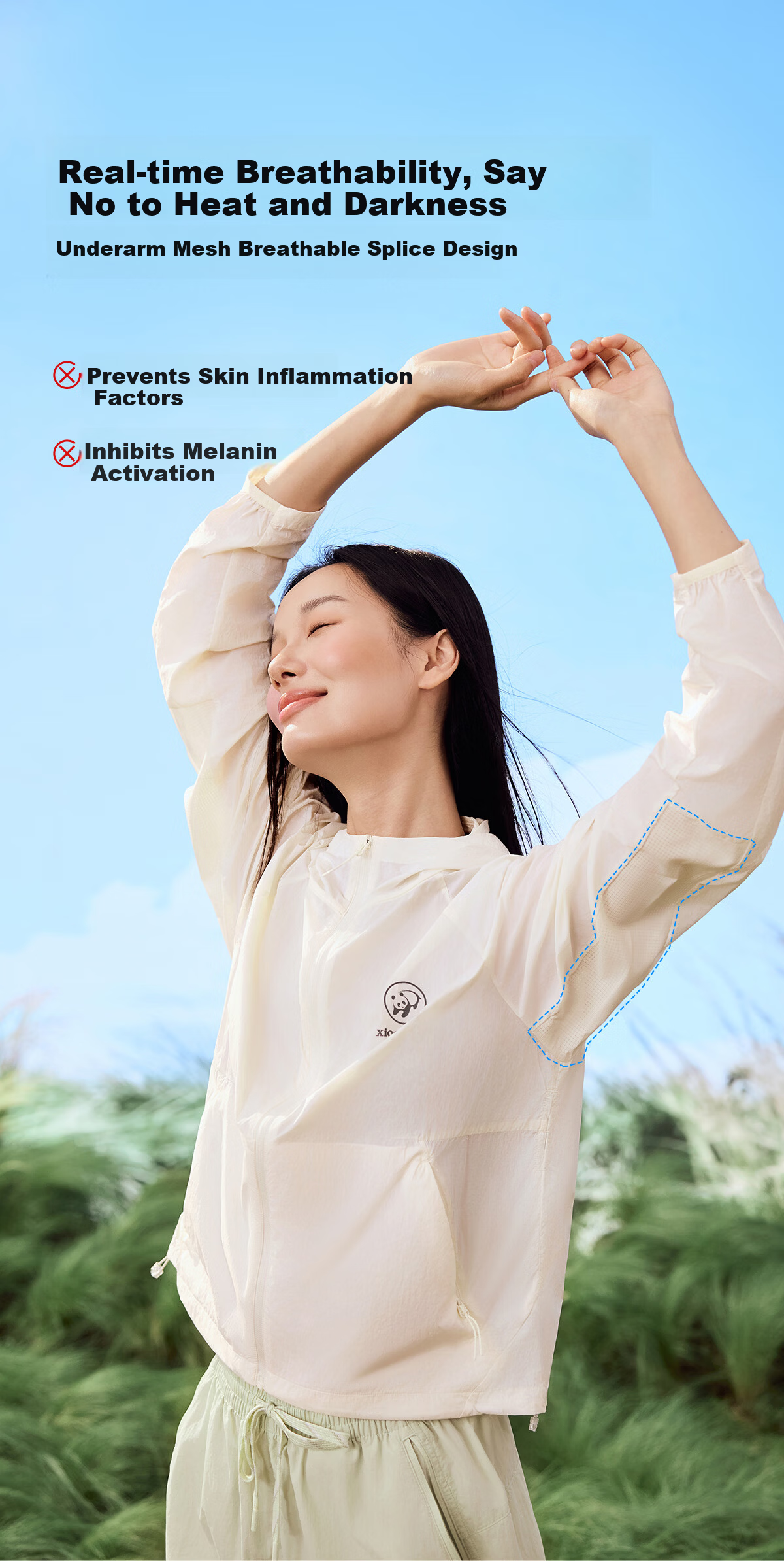 Xiongmao [Ice Stick 3.0], Liu Yifei's Same Style Sun Protection, for Men And Women, Spring And Summer New Ice-Cool Breathable Original Yarn UPF90 Jacket 5081 8