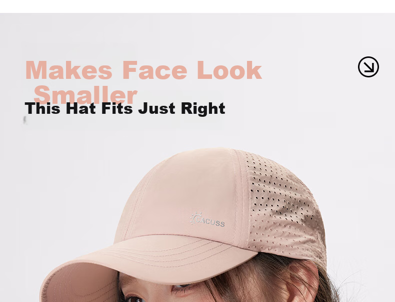 CACUSS Summer Breathable Mesh Baseball Cap for Women Outdoor Lightweight Sun Hat Fashionable Black 10
