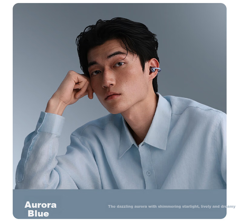 BASEUS [Latest Model 2026] MC2 S Comfortable Ear Clip Bluetooth Headphones, Open-Style Non-In Sports Call Noise Reduction AI Translation Long Battery Life Phantom Black 23