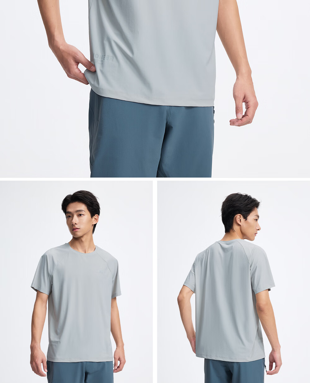 Toread Men's Summer Short Sleeve Sun Protection Lightweight Quick-Dry Breathable Cool T-Shirt Crew Neck Fashion Loose Sports Base Layer 11