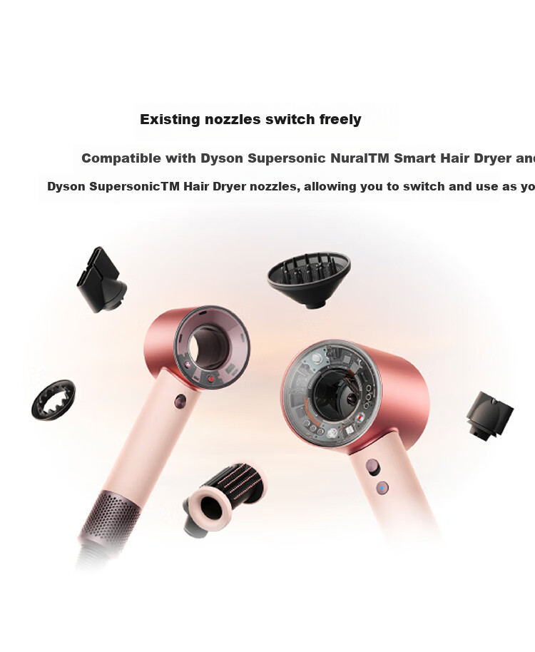 DYSON travel Hair Dryer, Smaller And Lighter, Global Voltage Compatible, Quick-Drying Hair Care, Gift Recommendation, Single Nozzle HD19 [Price Protection 618] 7