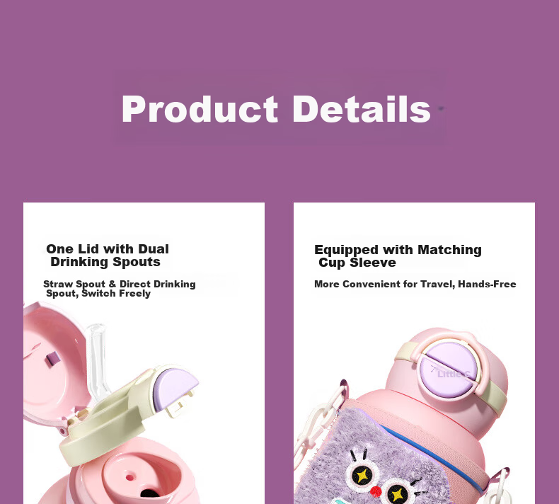 TOMIC Pure Titanium Kids Insulated Water Bottle Student Portable Straw Cup for Children Kindergarten School Use Birthday Gift 33