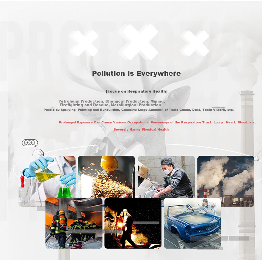HAI GU HG-600 Silicone Half Face Gas Mask Respirator Acidic Organic CO Formaldehyde Toxic Gas Protection Half Mask 7