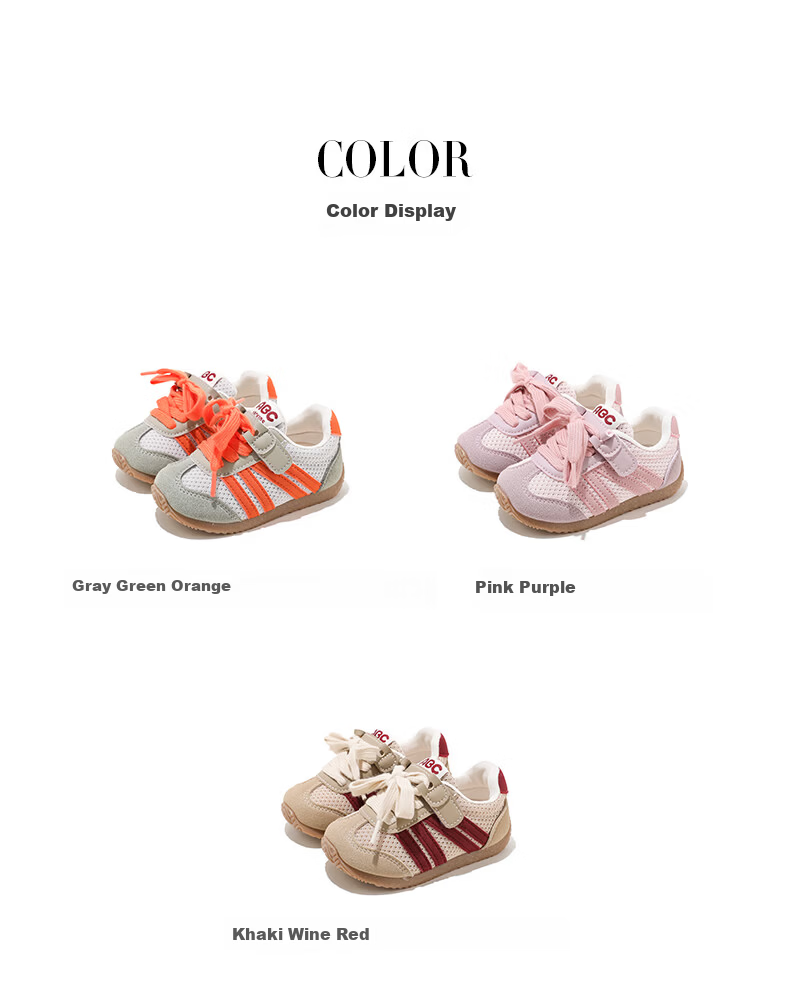 ABC KIDS Children's Casual Shoes, Spring And Autumn Fashion Versatile Sneakers, Soft-Soled Lightweight Walking Shoes, Pink-Purple, Size 28 2