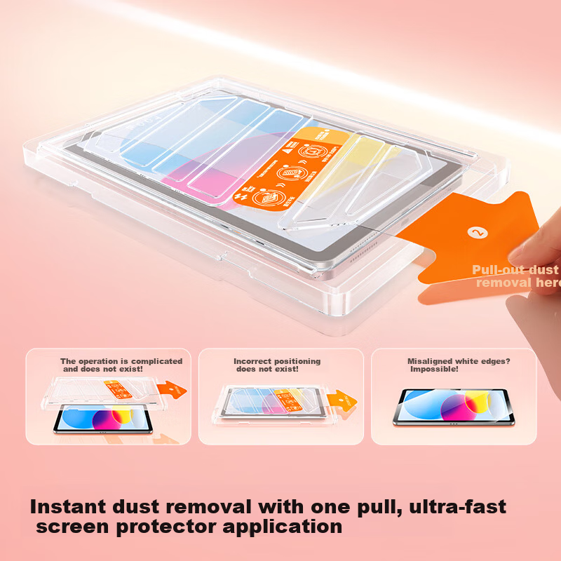 Shanmo iPad Pro 11-inch M5 Chip Tempered Glass Screen Protector Dust-Free Installation for 2024/2025 Apple Tablet HD Film