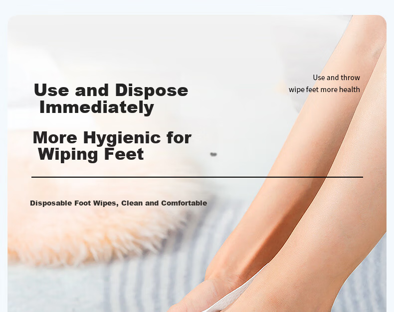 Beianshi Disposable Foot Wipes Hanging Type 160 Sheets Thickened Foot Cleaning Cloth Lazy Home Foot Bath Paper 3